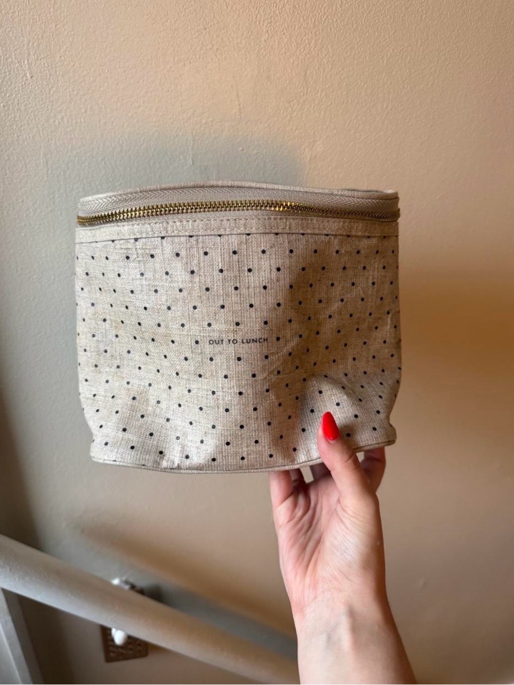 Kate Spade Polka Dot lunch Bag - Cream